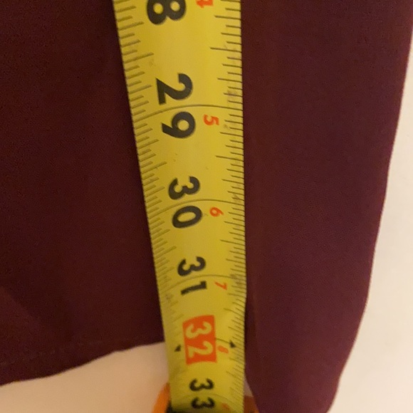 Anthropologie ENTRO Burgundy Crochet Lace Tunic DRESS SZ L HOLIDAY BOHO - Picture 11 of 15